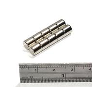 Spider Magnetics Strong Magnets 6X6 mm Neodymium Disc High Grade Rod 6mm Diameter X 6mm (50)