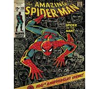 Spider-Man 100th Anniversary Canvas Print, Multi-Colour, 40 x 50 cm