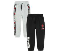 Spider-Man 2-Pack Printed Joggers with Drawstring Waist Cool Club Black 8 Years