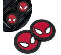 Spider Man 2Pcs Car Cup Holder Coasters for Marvel Fans,The Spider Man Car Coasters for Car Cup Holder Insert,Silicone Non-Slip Car Cup Mat, 2.75 Inch