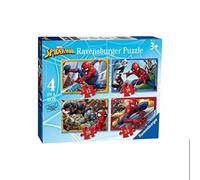 Ravensburger Marvel Spiderman 4 in Box (12, 16, 20, 24 Piece) Jigsaw Puzzles for Kids Age 3 Years Up for Kids