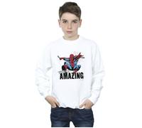 Spider-Man Amazing Sweatshirt Marvel White 12-13 Years
