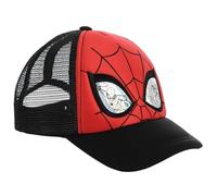 Spider-Man Baseball Cap for Kids Adjustable Trucker Sun Hat Spidey Cap Summer Holiday Travel Essentials (UK, Alpha, 54, Black)