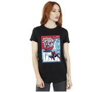 Spider-Man Beyond Amazing Cover Cotton Boyfriend T-Shirt Marvel Black XL