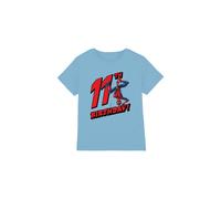 Spider Man Birthday 11 Kids T-Shirt Light Blue | Size: 12-13 Years Spider Man Light Blue 12-13 Years