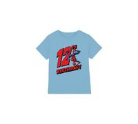 Spider Man Birthday 12 Kids T-Shirt Light Blue | Size: 3-4 Years Spider Man Light Blue 3-4 Years