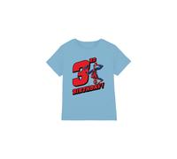 Spider Man Birthday 3 Kids T-Shirt Light Blue | Size: 7-8 Years Spider Man Light Blue 7-8 Years