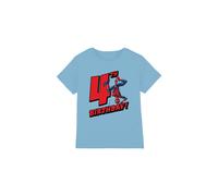 Spider Man Birthday 4 Kids T-Shirt Light Blue | Size: 12-13 Years Spider Man Light Blue 12-13 Years