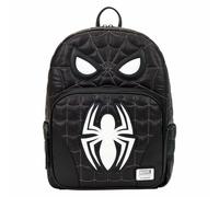 Spider-Man Black & White Suit Cosplay Quilted Full-Size Backpack