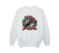 Spider-Man Boy's Be Merry Sweatshirt in White | Size: 3-4 Years Spider-Man White 3-4 Years