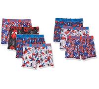 Spider-Man boys Exclusive 7-pk Athletic Boxer Briefs With Multiple Print Options Sizes 4, 6, 8, 10,12, 7-pack Athletic Boxer Brief_classic, 10