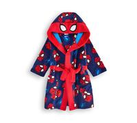 Spider Man Boy's Spiderman Hooded Bathrobe | Boys Red | Official Merch | Size: 8-9 Years Spider Man Red 8-9 Years