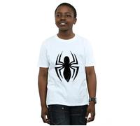 Spider-Man Boy's Ultimate Logo T-Shirt in White | Size: 9 Years Spider-Man White 9 Years