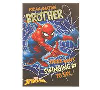 Spider-Man Brother Birthday Card - Marvel Birthday Card for Brother - Birthday Card for Him