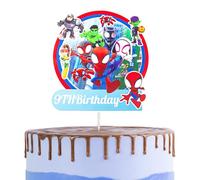 Spider-man Cake Topper 9th for Boys,Kids Birthday Cake Decorations,Superhero Cartoon Theme Cake Cupcake Topper Happy 9th Birthday Cake Toppers for Kids,Boy,Spider 9th Party Cake Decorations