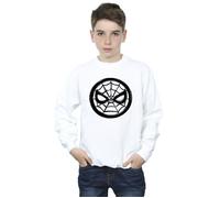 Spider-Man Chest Logo Sweatshirt Marvel White 7-8 Years
