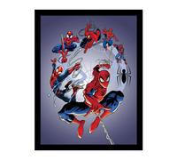 Spider-Man Circle Framed Poster