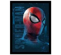SPIDER-MAN Close Up Framed Poster (40cm x 30cm) (Blue/Red)