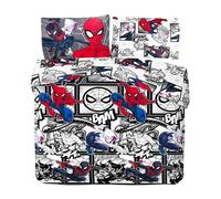 Spider-Man Comic Strip Reversible Duvet Set | Size: Single Spider-Man Multicolor Single