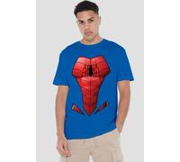 Spider Man Costume Mens T-Shirt Royal Spider Man Royal S