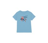 Spider Man Deck The Walls Kids T-Shirt Light Blue | Size: 5-6 Years Spider Man Light Blue 5-6 Years