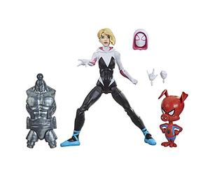 SPIDER-MAN Hasbro Marvel Legends Series Into the Spider-Verse Gwen Stacy 6-inch Collectible Action Figure Toy, With Spider-Ham Mini-Figure