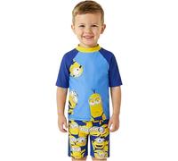 Spider-Man | Hot Wheels | Minions Boys Swimsuit Sets, 2 Pcs Swimming Costumes Swim Shorts & Rash Vest, Pool Holiday Essential