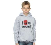Spider-Man I Am Amazing Hoodie Marvel Grey 9 Years