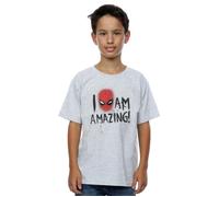 Marvel Boys Spider-Man I Am Amazing T-Shirt Sport Grey 7-8 Years
