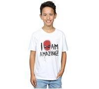 Marvel Boys Spider-Man I Am Amazing T-Shirt White 9-11 Years