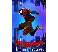 Spider-Man Into The Spider Verse (2018) V2 Animated Movie Poster Framed or Unframed Glossy Poster (A2-420 × 594 mm Unframed)