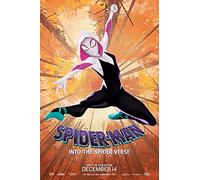 Spider-Man Into The Spider Verse (2018) V4 Animated Movie Poster Framed or Unframed Glossy Poster (A4 - 210 × 297 mm Framed)