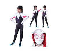 Spider-Man:Into the Spider-Verse Gwen Stacy Kids Costume Jumpsuit Cosplay Outfit