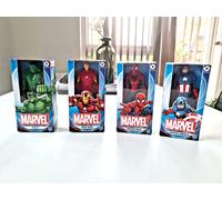 Spider-Man, Iron Man, Captain America & Hulk - 6 inch Marvel figures set of four