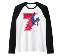 Spider-Man Jump 7 Birthday Raglan Baseball Tee
