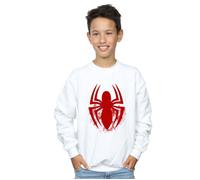 Spider-Man Logo Emblem Sweatshirt Marvel White 7-8 Years