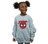 Spider-Man Logo Head Sweatshirt Marvel Grey 5-6 Years