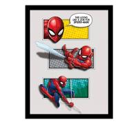 Spider-Man Looks Like A Job Breakout Framed Poster in Grey Spider-Man Grey