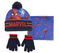 SPIDER-MAN Marvel Hat Snood & Gloves Set 3 Pcs Winter Set Kids Bobble Hat Gift