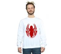 Spider-Man Men's Emblem Logo Sweatshirt in White | Size: XL Spider-Man White XL