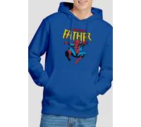 Spider Man Men's Father's Day Amazing Dad Hoodie Royal | Size: 2XL Spider Man Royal 2XL