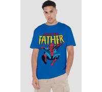 Spider Man Men's Father'S Day Amazing Dad T-Shirt Royal | Size: Small Spider Man Royal S