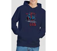 Spider Man Men's Father's Day Spider Dad Hoodie Navy | Size: 2XL Spider Man Navy 2XL