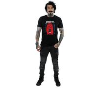 Spider-Man Men's Hanging Cotton T-Shirt in Black | Size: Large Spider-Man Black L
