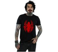 Spider-Man Men's Logo Cotton T-Shirt in Black | Size: Medium Spider-Man Black M