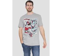Spider Man Men's Panel Collage T-Shirt Grey | Size: 2XL Spider Man Grey 2XL