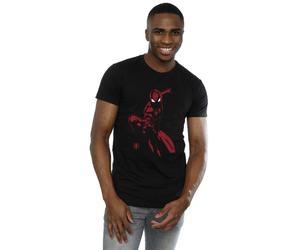 Spider-Man Men's Shadow Cotton T-Shirt in Black | Size: 3XL Spider-Man Black 3XL