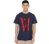 Spider Man Men's Spiderman Beyond Amazing T-Shirt Navy | Size: Large Spider Man Navy L