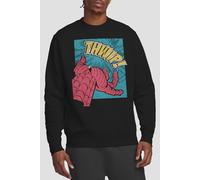 Spider Man Men's Spiderman Thwip Panel Sweatshirt Black | Size: 2XL Spider Man Black 2XL