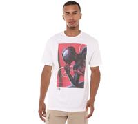 Spider Man Men's Spiderman Unmasking Miles Morales T-Shirt White | Size: Small Spider Man White S